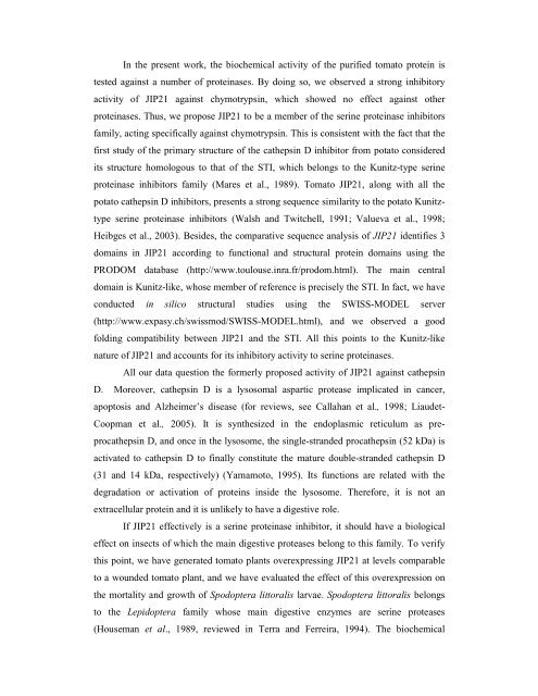 Tomato CDI as a Strong Chymotrypsin Inhibitor ... - Plant Physiology