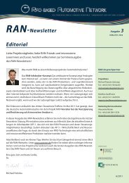 RAN-Newsletter Editorial - Autoran.de