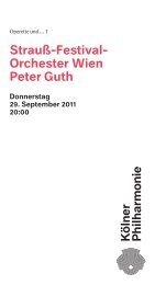 Strauß-Festival- Orchester Wien Peter Guth - Kölner Philharmonie