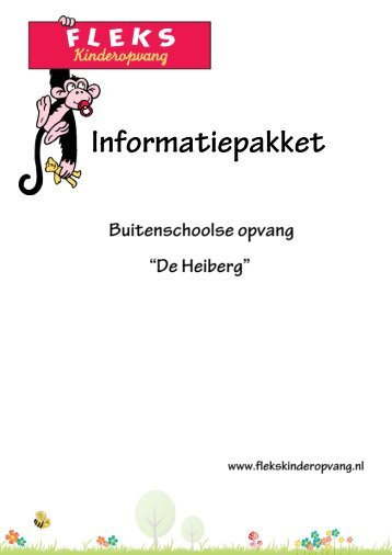 Informatiepakket BSO de Heiberg - Fleks Kinderopvang