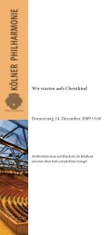 Download PDF - KÃ¶lner Philharmonie