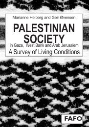 PALESTINIAN SOCIETY - Fafo