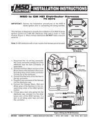 MSD to GM HEI Distributor Harness - MSD Ignition