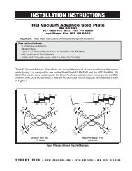 HEI Vacuum Advance Stop Plate - MSD Ignition