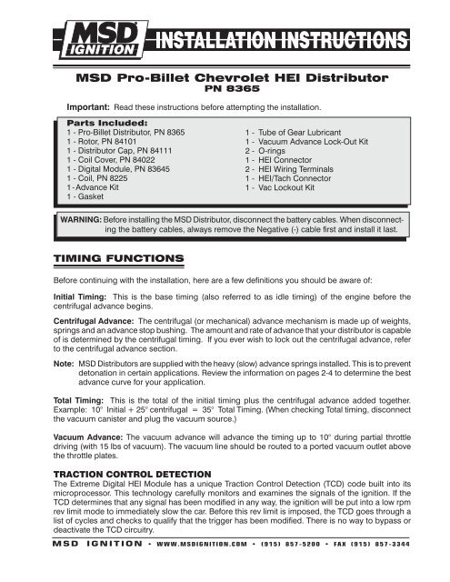 Msd Spring Chart