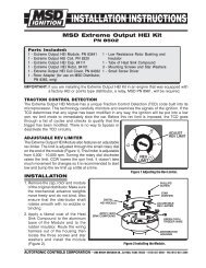 MSD Extreme Output HEI Kit - MSD Ignition