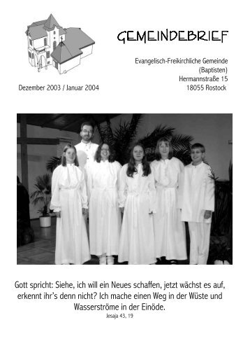 Gemeindebrief Ausgabe 03-6 - Baptisten in Rostock