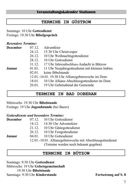 Gemeindebrief Ausgabe 03-6 - Baptisten in Rostock