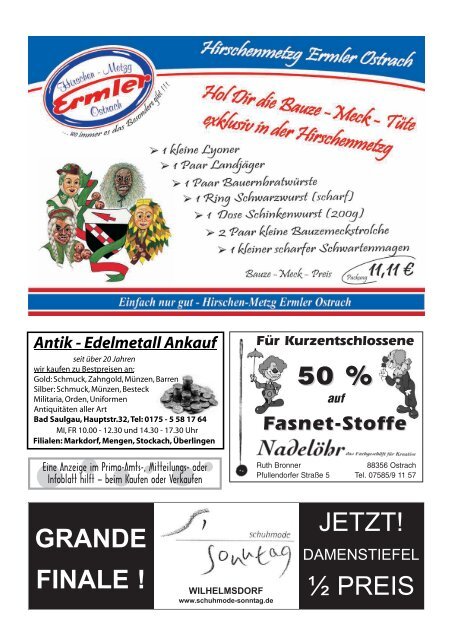 Mitteilungsblatt Nr. 5 - Ostrach