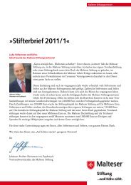 Stifterbrief 2011/1« - Stiftungszentrum