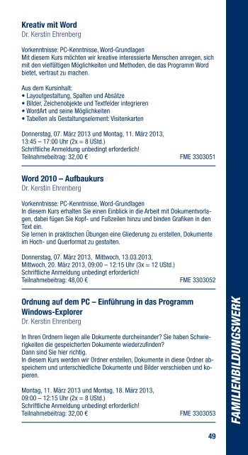 Programmheft 2013 - Erzbistum Köln