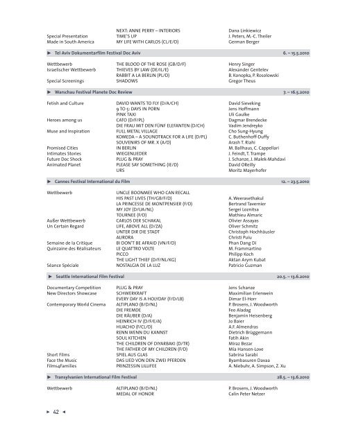 Jahresbericht 2010 - German Cinema