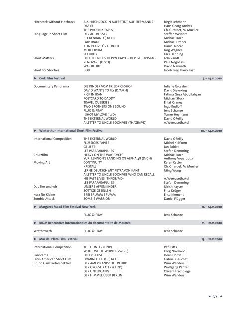 Jahresbericht 2010 - German Cinema