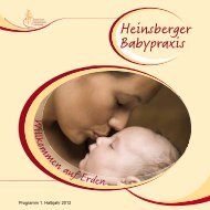 Babykurse 1 HJ 2012 - Städtischen Krankenhaus Heinsberg