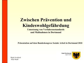 Zwischen Prävention und Kindeswohlgefährdung - Deutscher Verein