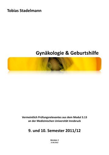 Gynäkologie & Geburtshilfe Tobias Stadelmann 9. und 10 - anthropia