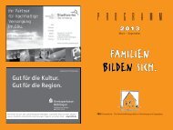 das neue FBS-Programm 2013 - Familienbildungsstätte Herrenberg