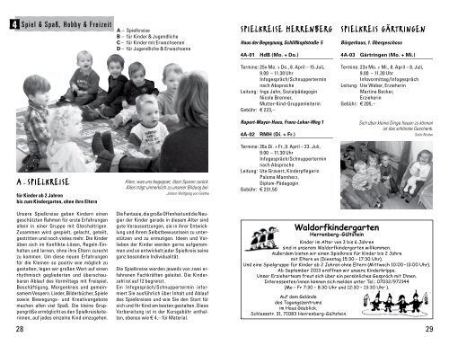 das neue FBS-Programm 2013 - Familienbildungsstätte Herrenberg