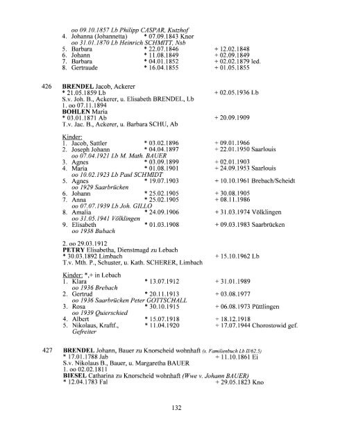 Einwohner von - Unser Heimatdorf Niedersaubach-Rümmelbach