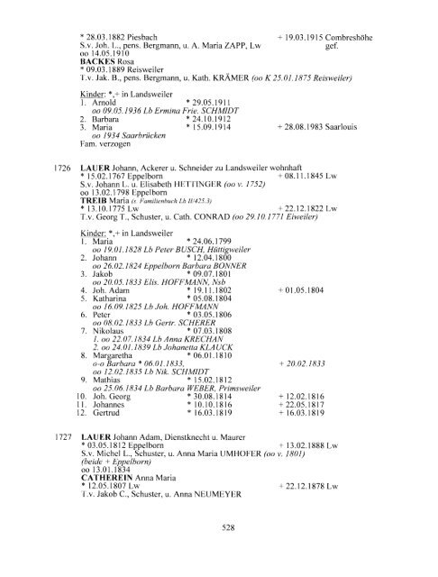 Einwohner von - Unser Heimatdorf Niedersaubach-Rümmelbach