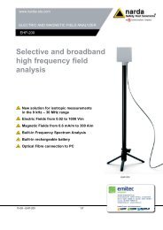 Selective and broadband high frequency field analysis