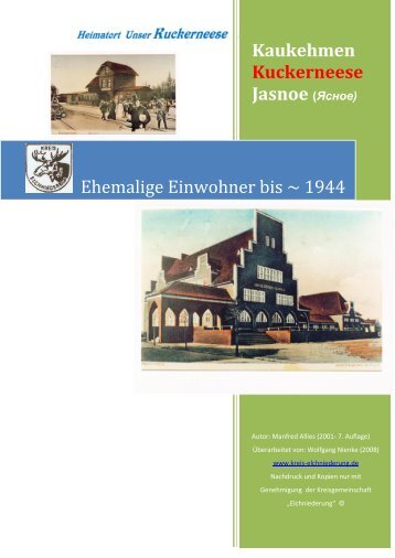 Ehemalige Einwohner bis ~ 1944 - Bildarchiv Ostpreußen