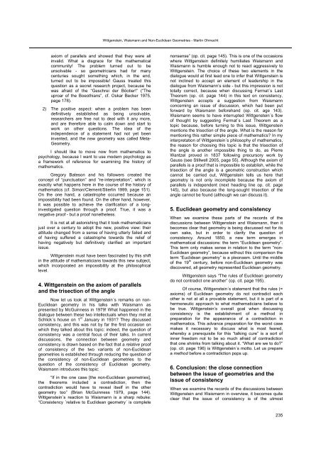 Preproceedings 2006 - Austrian Ludwig Wittgenstein Society