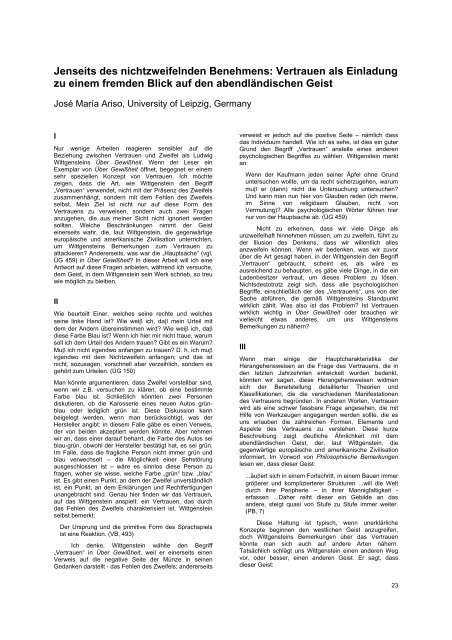 Preproceedings 2006 - Austrian Ludwig Wittgenstein Society