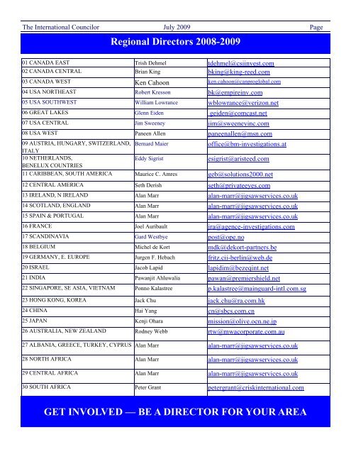 The International Councilor - Council of International Investigators