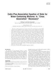 Cubic-plus-association equation of state for water-containing mixtures