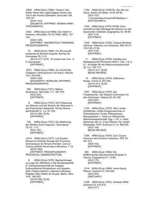 Syme Database in Alphabetical Order - Wolfson College