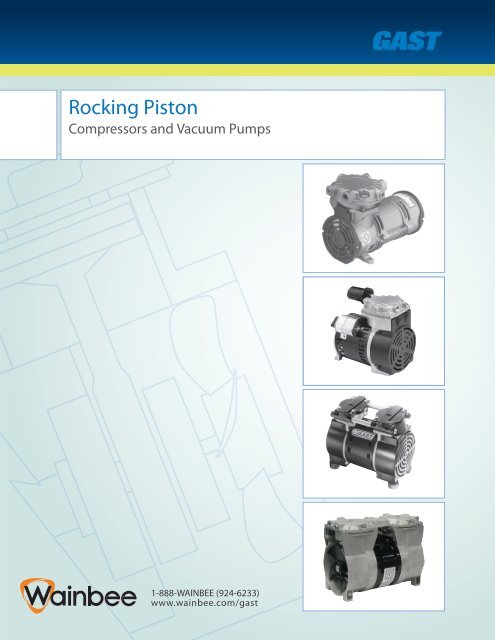 Gast Rocking Piston Compressors and Vacuum Pumps - Wainbee