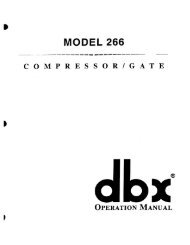 266 Owners Manual.pdf - dbx
