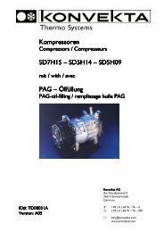 Kompressoren Kompressoren SD7H15 – SD5H14 ... - Konvekta