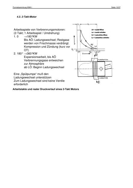 Formelsammlung Kolbenmaschinen I (KMA I) - Fachhochschule ...