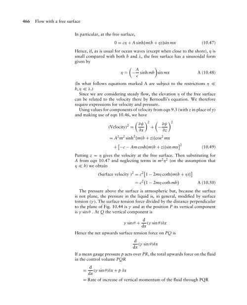 Mechanics of Fluids