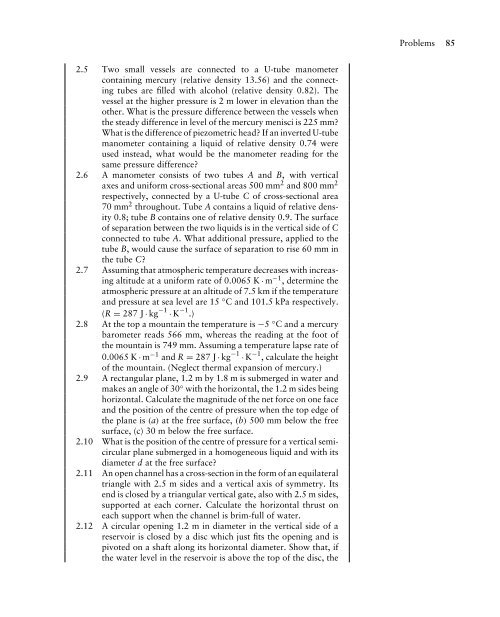 Mechanics of Fluids