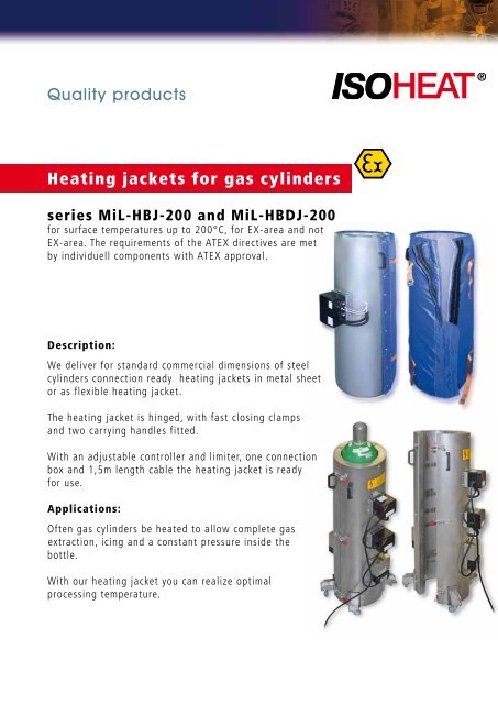 Gas cylinder heater MiL-HBJ (PDF) - MiL Heating Systems GmbH