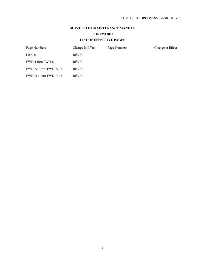 Joint Fleet Maintenance Manual Pdf