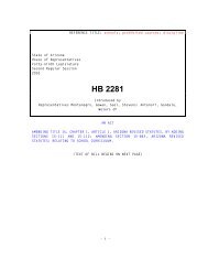 HB 2281 - Arizona State Legislature