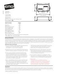 INSTALLATION INFORMATION EMG MODEL: HB - EMG Pickups