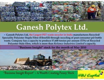 HBJ Capital - Ganesh Polytex Ltd