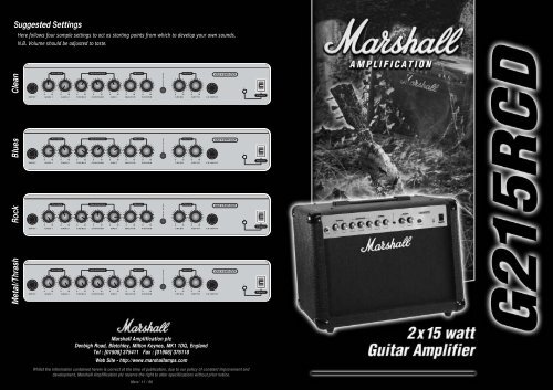 G215rcd marshall amp deals