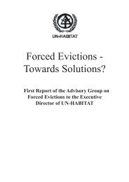 Forced Evictions - Towards Solutions? - UN-HABITAT - United ...