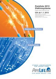 Elektro Preisliste (Gültig ab 1.1.2013) - Pipelife