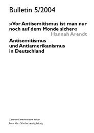 Bulletin 5/2004. Antisemitismus und - Amadeu Antonio Stiftung