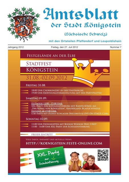 Amtsblatt - Königstein Sächsische Schweiz