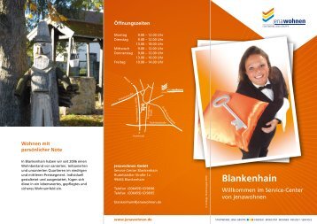 Prospekt Service-Center Blankenhain - jenawohnen