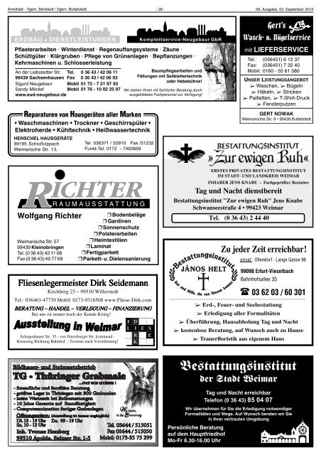 Amtsblatt - Verwaltungsgemeinschaft Buttelstedt