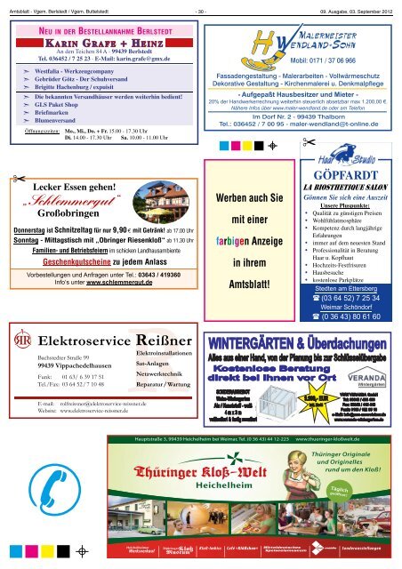 Amtsblatt - Verwaltungsgemeinschaft Buttelstedt